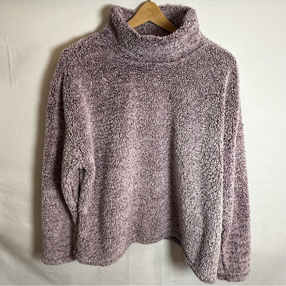 32 Degrees Purple Mock-neck Sweater Ladies XXL EUC